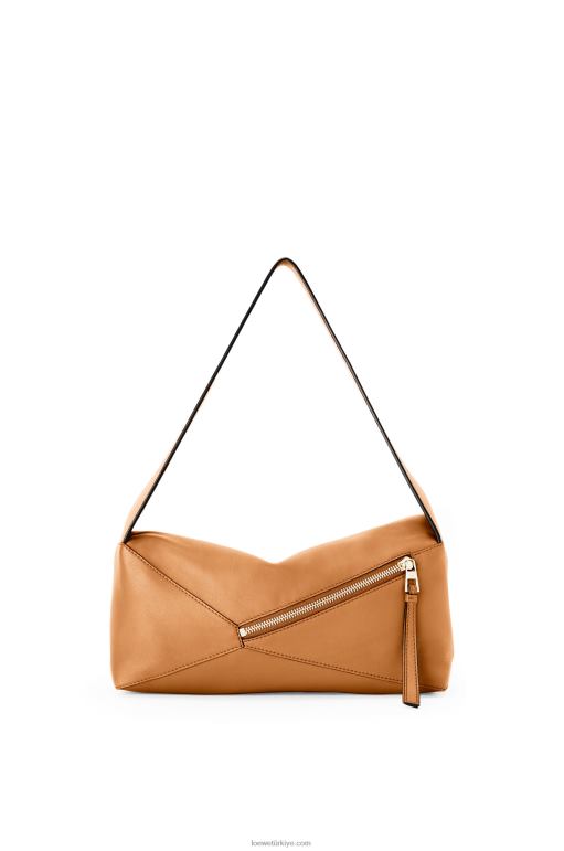 Loewe Nappa dana derisinden yapboz hobo çantası 02600473 kadınlar sıcak çöl
