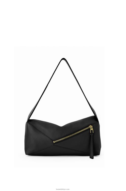 Loewe Nappa dana derisinden yapboz hobo çantası 02600513 kadınlar siyah