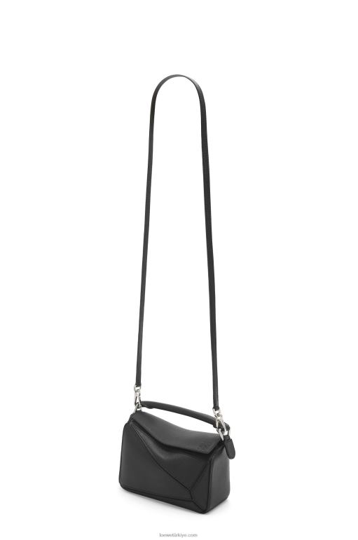 Loewe klasik dana derisinden mini yapboz çanta 02600200 kadınlar siyah