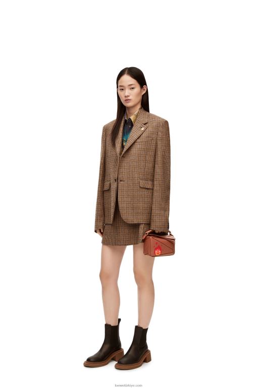 Loewe saten dana derisinden calcifer mini yapboz çanta 02600260 kadınlar pas