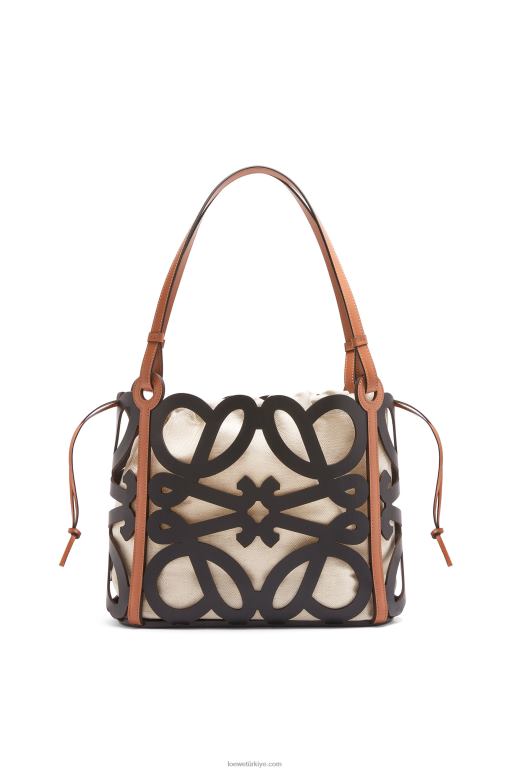 Loewe dana derisinden küçük anagram keseli tote 02600126 kadınlar siyah