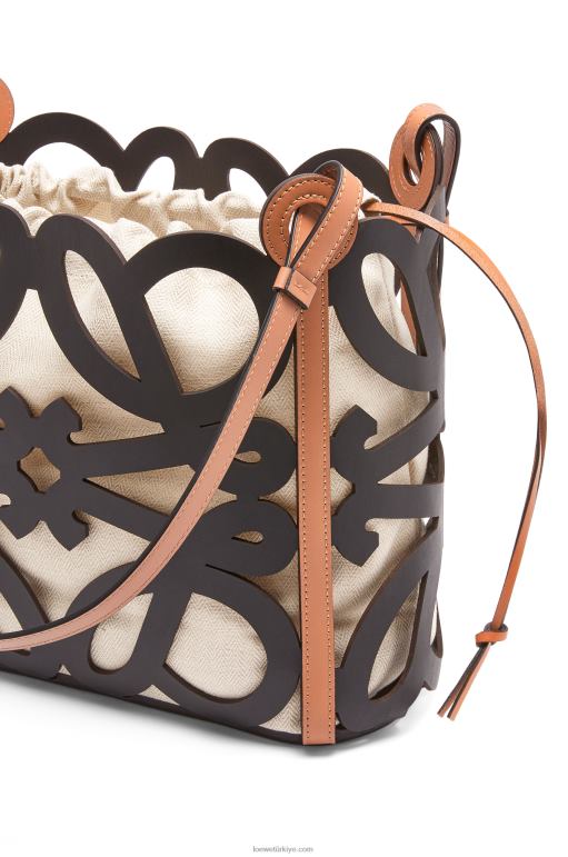 Loewe dana derisinden küçük anagram keseli tote 02600126 kadınlar siyah