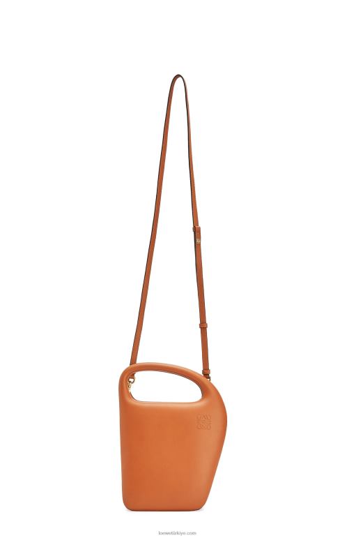 Loewe doğal dana derisinden mimarlar d çantası 02600182 kadınlar bronzlaşmak