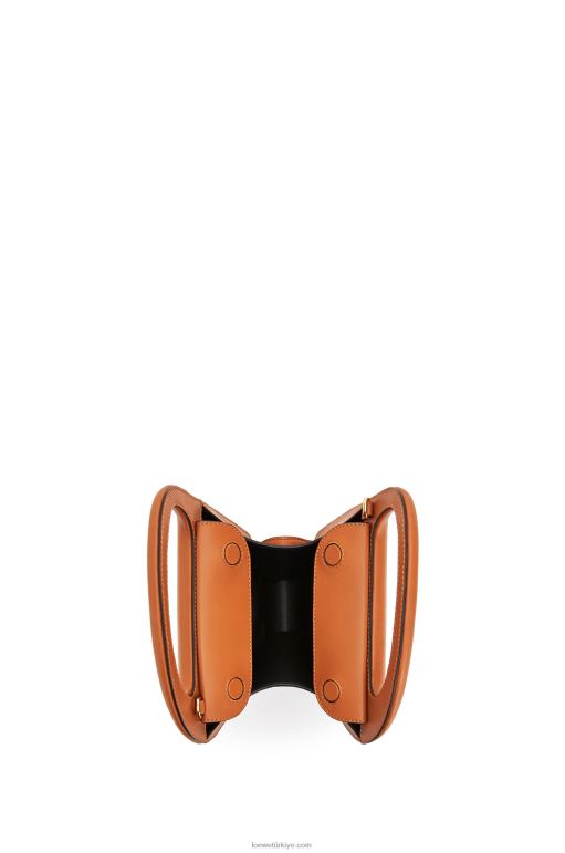 Loewe doğal dana derisinden mimarlar d çantası 02600182 kadınlar bronzlaşmak