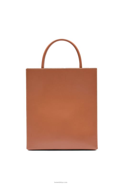 Loewe şık dana derisinden standart a4 çanta 02600115 kadınlar bronzlaşmak