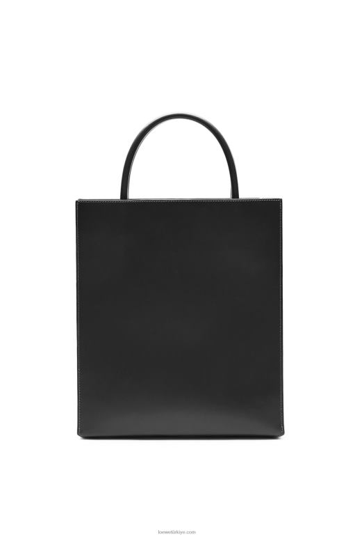 Loewe şık dana derisinden standart a4 çanta 02600117 kadınlar siyah