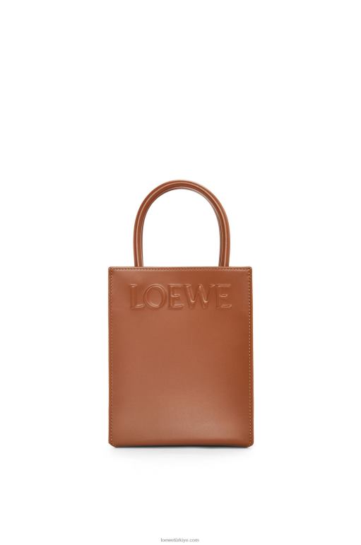 Loewe şık dana derisinden standart a5 çantası 02600116 kadınlar bronzlaşmak