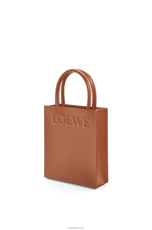 Loewe şık dana derisinden standart a5 çantası 02600116 kadınlar bronzlaşmak