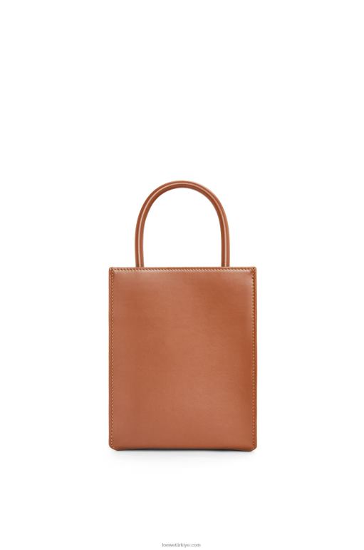 Loewe şık dana derisinden standart a5 çantası 02600116 kadınlar bronzlaşmak