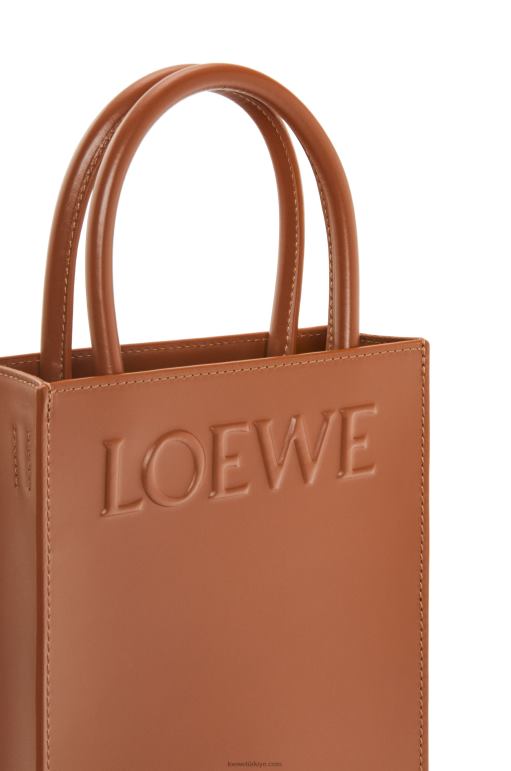 Loewe şık dana derisinden standart a5 çantası 02600116 kadınlar bronzlaşmak