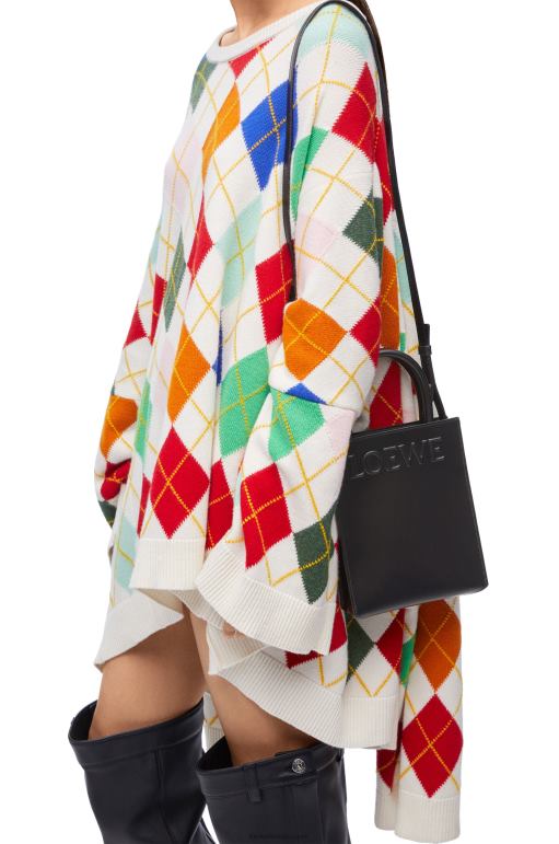 Loewe şık dana derisinden standart a5 çantası 02600118 kadınlar siyah