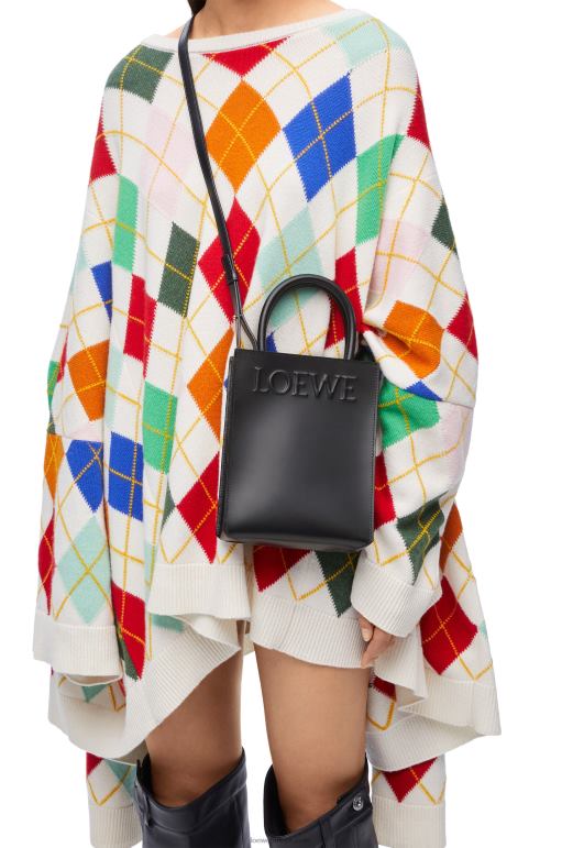 Loewe şık dana derisinden standart a5 çantası 02600118 kadınlar siyah