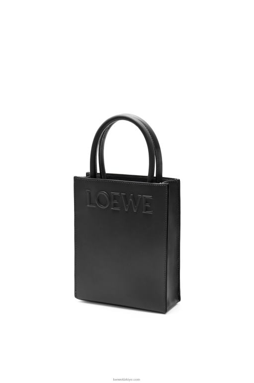 Loewe şık dana derisinden standart a5 çantası 02600118 kadınlar siyah
