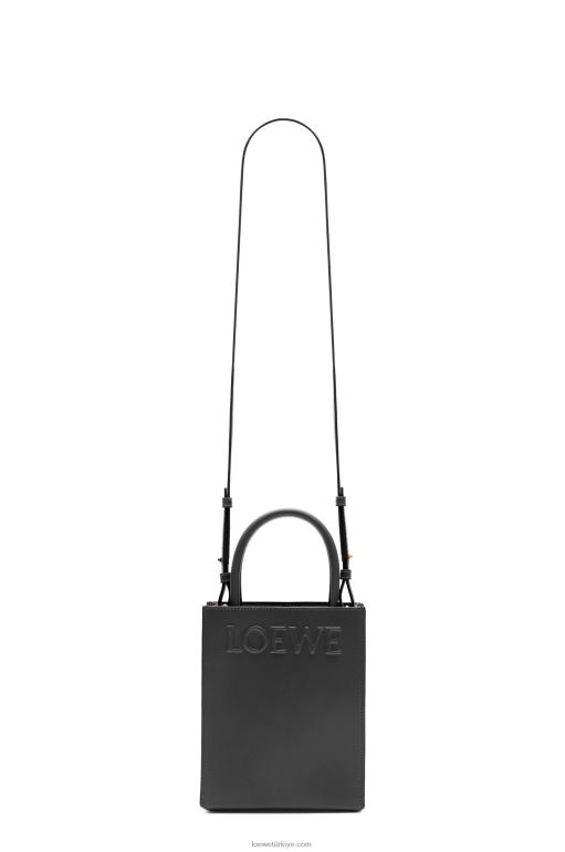 Loewe şık dana derisinden standart a5 çantası 02600118 kadınlar siyah