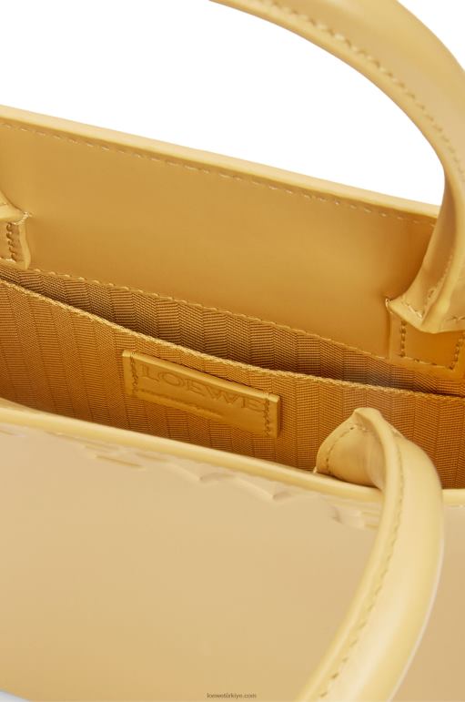 Loewe şık dana derisinden standart a5 çantası 02600119 kadınlar koyu tereyağı