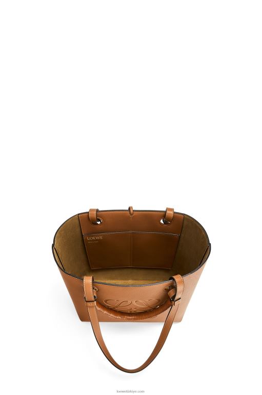 Loewe klasik dana derisinden küçük anagram tote çanta 02600124 kadınlar bronzlaşmak