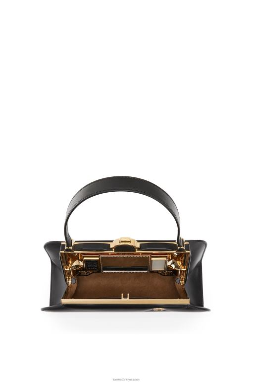 Loewe kutuda dana derisinden fener çantası 02600172 kadınlar siyah