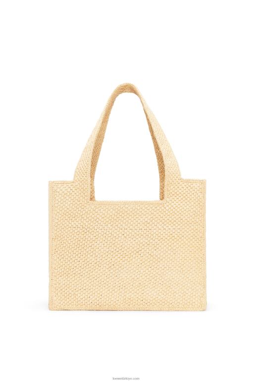 Loewe orta boy rafya çanta 0260030 kadınlar doğal