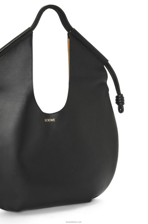 Loewe parlak napa dana derisinden paseo tote 02600132 kadınlar siyah
