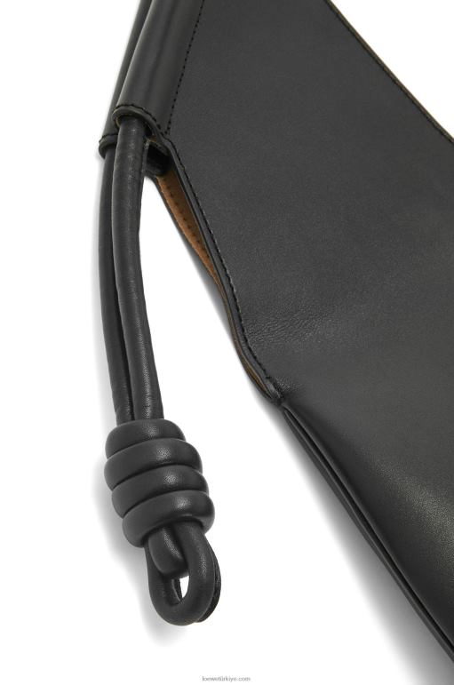 Loewe parlak napa dana derisinden paseo tote 02600132 kadınlar siyah