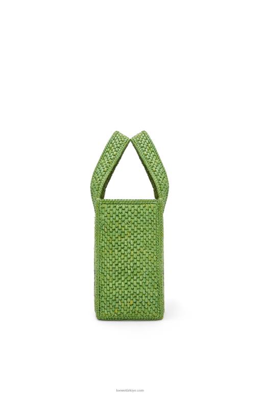 Loewe rafyadan küçük yazı tipi çanta 02600108 kadınlar yeşil