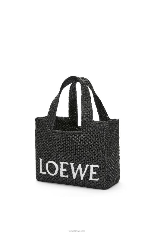 Loewe rafyadan küçük yazı tipi çanta 0260053 kadınlar siyah