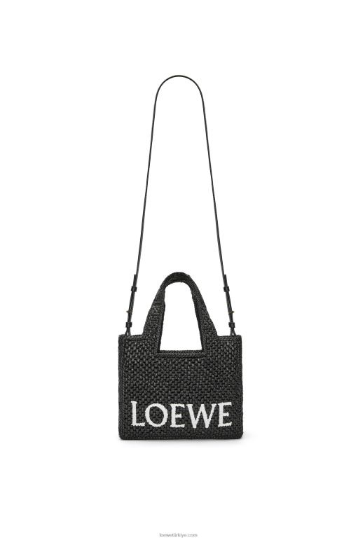 Loewe rafyadan küçük yazı tipi çanta 0260053 kadınlar siyah