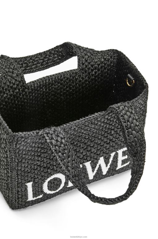 Loewe rafyadan küçük yazı tipi çanta 0260053 kadınlar siyah