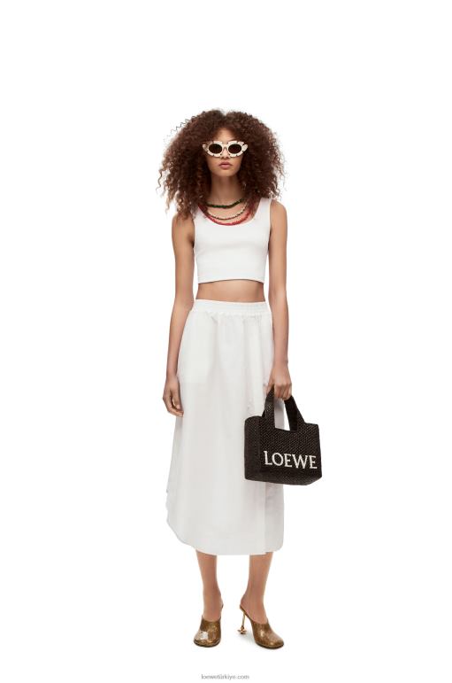 Loewe rafyadan küçük yazı tipi çanta 0260053 kadınlar siyah