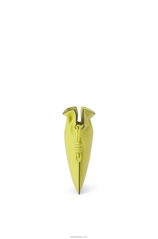 Loewe Nappa dana derisinde flamenko cebi 02600294 kadınlar limon sarısı