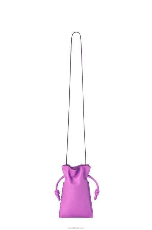 Loewe Nappa dana derisinde flamenko cebi 02600295 kadınlar parlak mor