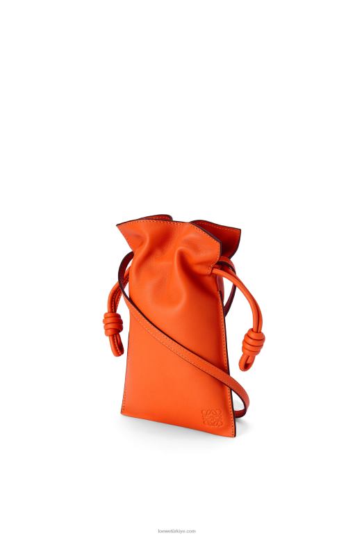 Loewe Nappa dana derisinde flamenko cebi 02600599 kadınlar turuncu