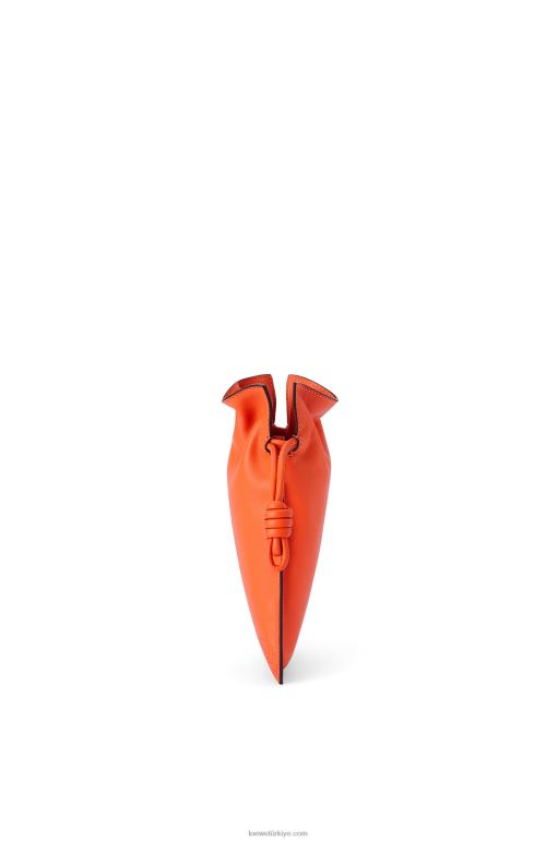 Loewe Nappa dana derisinde flamenko cebi 02600599 kadınlar turuncu