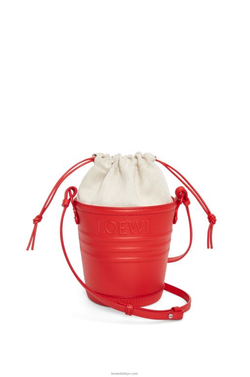 Loewe dana derisinden jardinier cebi 02600229 kadınlar kırmızı