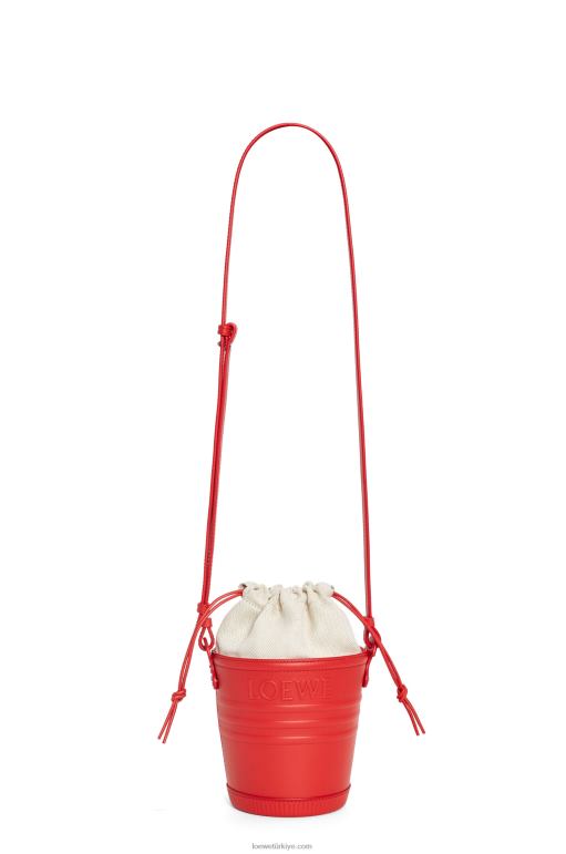 Loewe dana derisinden jardinier cebi 02600229 kadınlar kırmızı