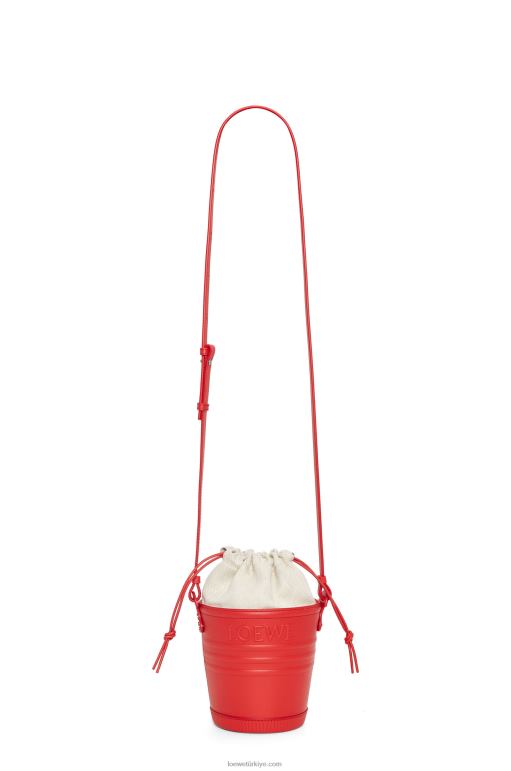 Loewe dana derisinden jardinier cebi 02600229 kadınlar kırmızı