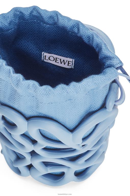 Loewe hafif köpük kauçukta anagram şişirilmiş cep 02600576 kadınlar tozlu mavi