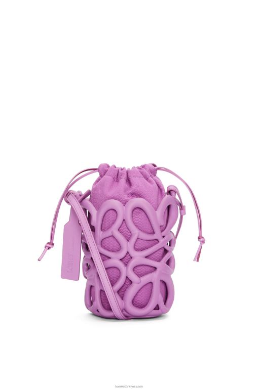 Loewe hafif köpük kauçukta anagram şişirilmiş cep 02600577 kadınlar kaya gülü