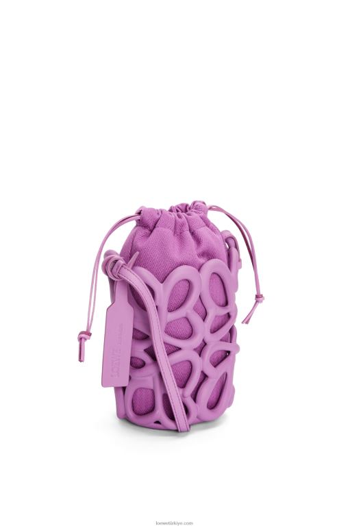 Loewe hafif köpük kauçukta anagram şişirilmiş cep 02600577 kadınlar kaya gülü