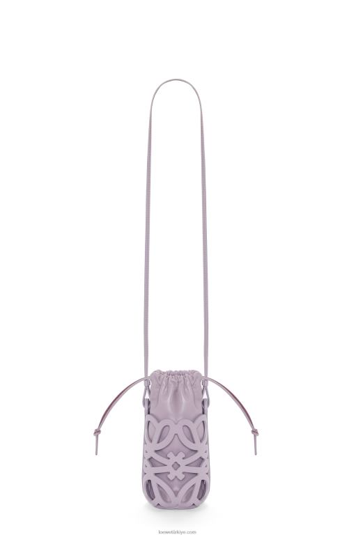 Loewe klasik dana derisi ve napa anagram cep 02600550 kadınlar soluk patlıcan sır