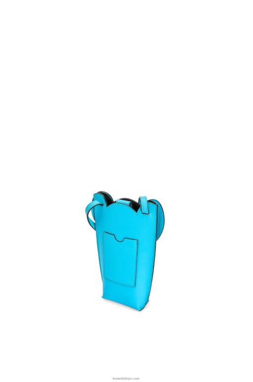 Loewe klasik dana derisinde fil cebi 02600603 kadınlar mavi