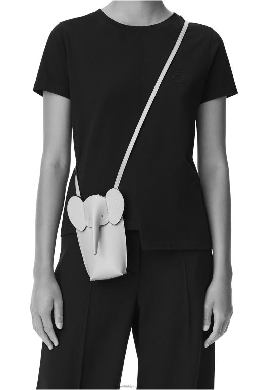 Loewe klasik dana derisinde fil cebi 02600604 kadınlar yakut kırmızısı sır