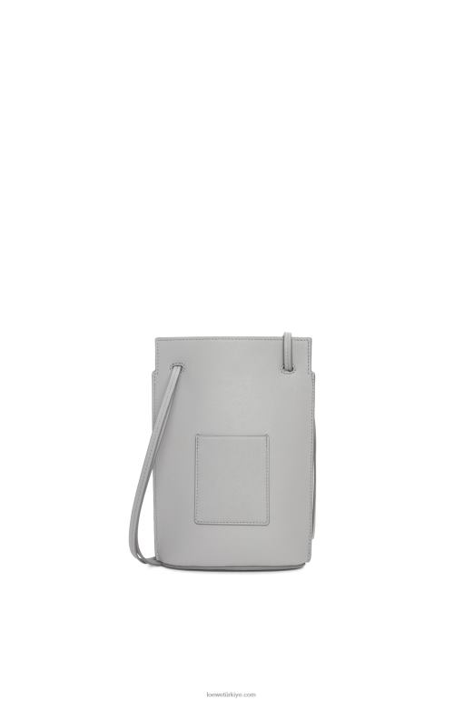 Loewe klasik dana derisinde zar cebi 02600572 kadınlar inci grisi