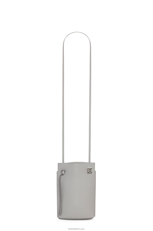Loewe klasik dana derisinde zar cebi 02600572 kadınlar inci grisi