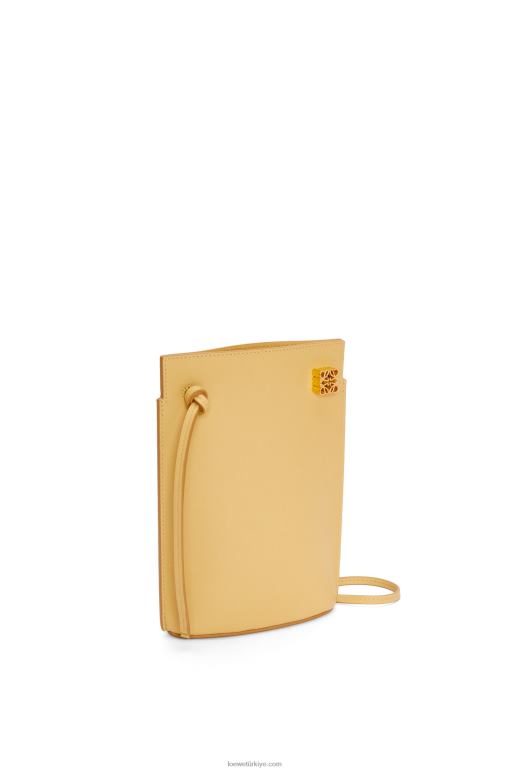 Loewe klasik dana derisinde zar cebi 02600574 kadınlar koyu tereyağı