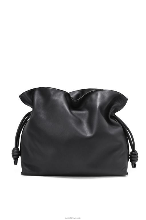 Loewe Nappa dana derisinden büyük flamenko debriyajı 02600411 kadınlar siyah