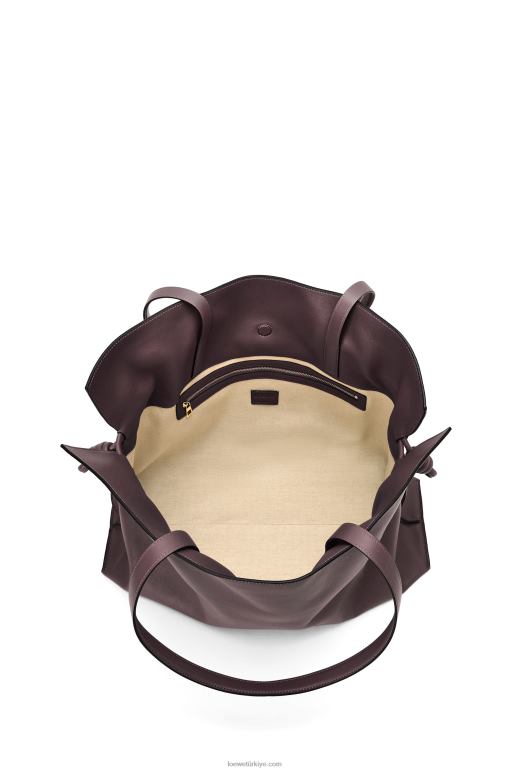 Loewe Nappa dana derisinden xl flamenko çantası 02600526 kadınlar kuru erik