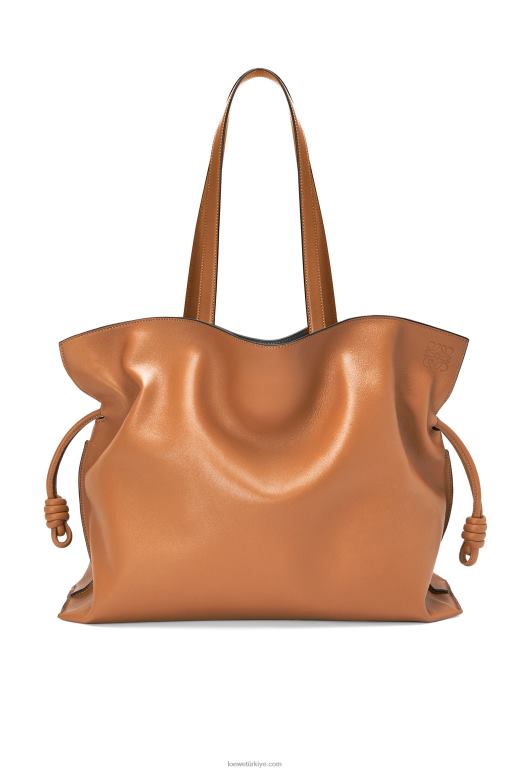 Loewe Nappa dana derisinden xl flamenko çantası 02600527 kadınlar sıcak çöl