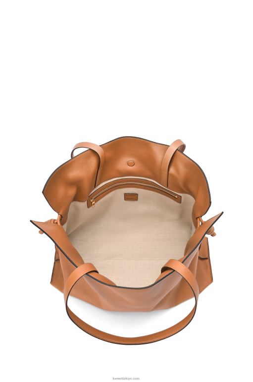 Loewe Nappa dana derisinden xl flamenko çantası 02600527 kadınlar sıcak çöl