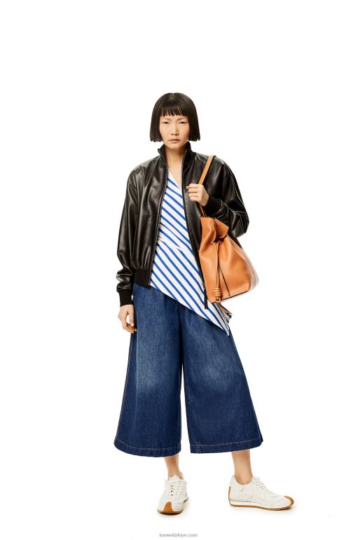 Loewe Nappa dana derisinden xl flamenko çantası 02600527 kadınlar sıcak çöl